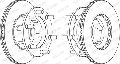 Ferodo FCR108A - Тормозной диск autospares.lv