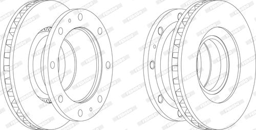 Ferodo FCR110A - Тормозной диск autospares.lv