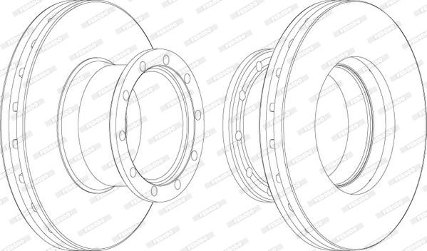 Ferodo FCR113A - Тормозной диск autospares.lv