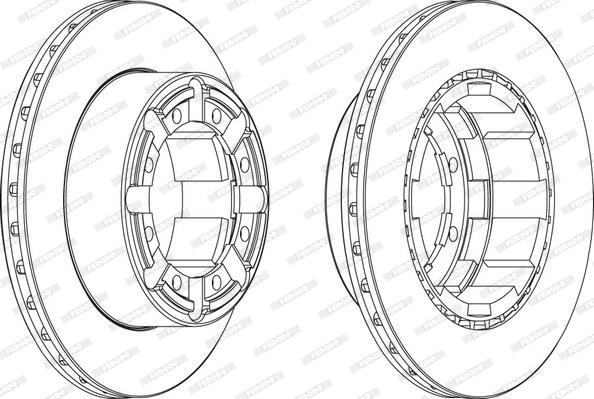 Ferodo FCR184A - Тормозной диск autospares.lv