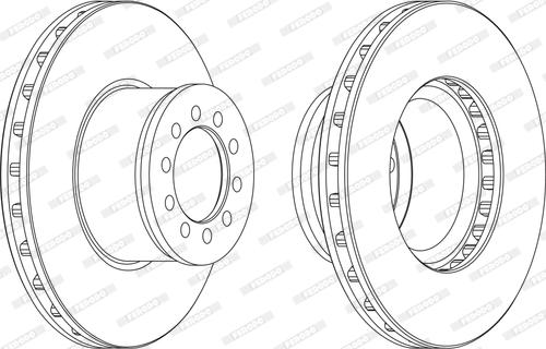 Ferodo FCR186A - Тормозной диск autospares.lv