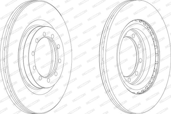 Ferodo FCR183A - Тормозной диск autospares.lv