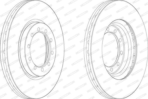 Ferodo FCR182A - Тормозной диск autospares.lv