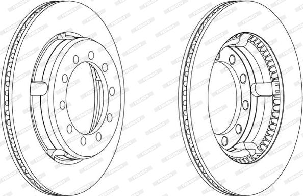 Ferodo FCR179A - Тормозной диск autospares.lv