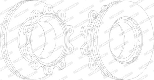 Ferodo FCR176A - Тормозной диск autospares.lv