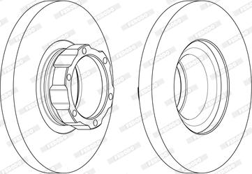 Ferodo FCR354A - Тормозной диск autospares.lv