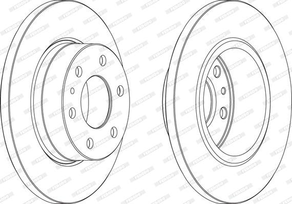 Ferodo FCR315A - Тормозной диск autospares.lv