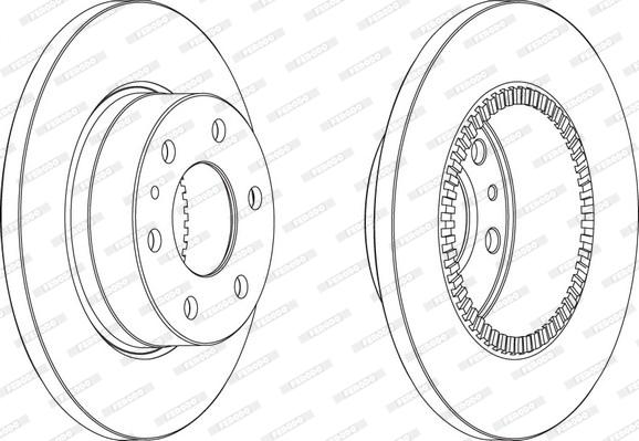 Ferodo FCR316A - Тормозной диск autospares.lv