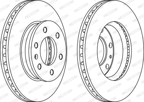 Ferodo FCR310C - Тормозной диск autospares.lv