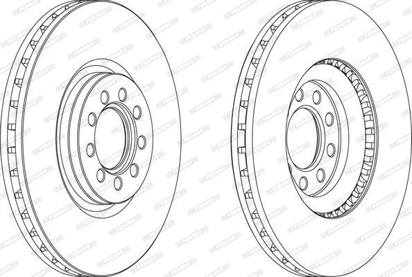 Ferodo FCR317A - Тормозной диск autospares.lv