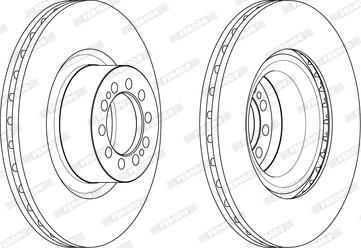 Ferodo FCR370A - Тормозной диск autospares.lv