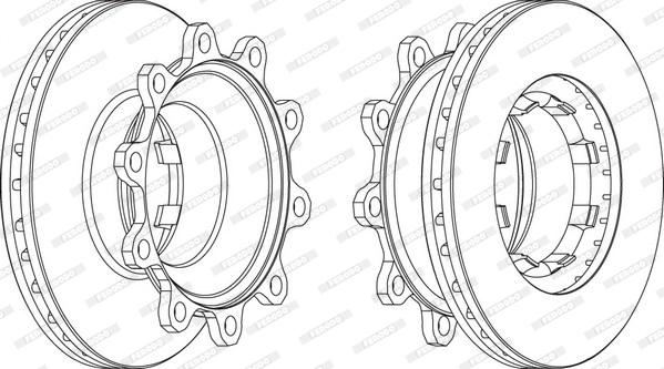 Ferodo FCR293A - Тормозной диск autospares.lv