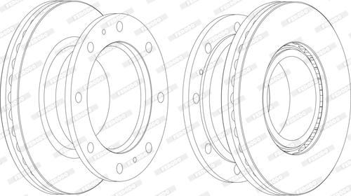 Ferodo FCR241A - Тормозной диск autospares.lv