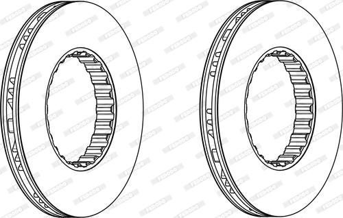 Ferodo FCR259A - Тормозной диск autospares.lv