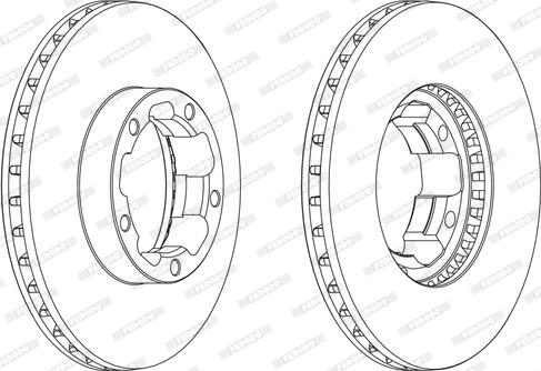 Ferodo FCR261A - Тормозной диск autospares.lv