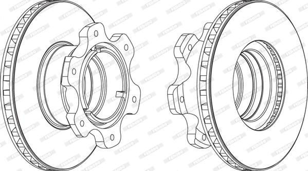 Ferodo FCR208A - Тормозной диск autospares.lv