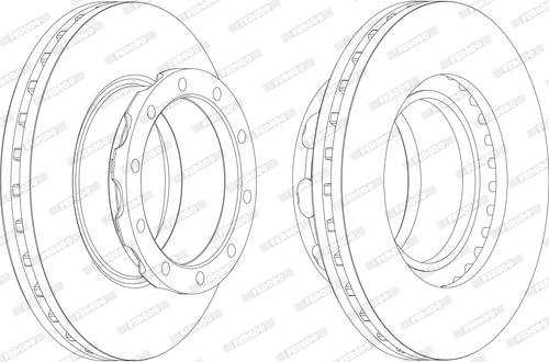 Ferodo FCR288A - Тормозной диск autospares.lv