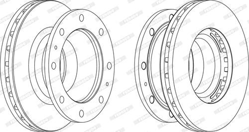 Ferodo FCR239A - Тормозной диск autospares.lv