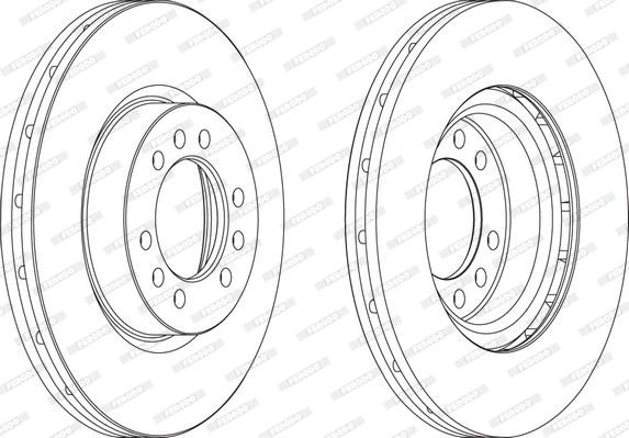 Ferodo FCR235A - Тормозной диск autospares.lv