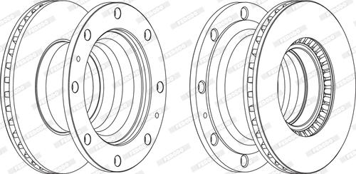 Ferodo FCR231A - Тормозной диск autospares.lv