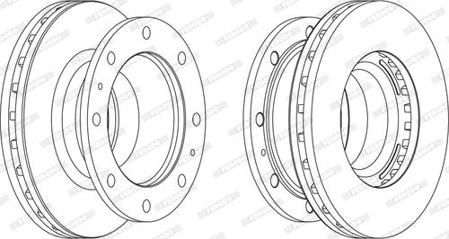 Ferodo FCR238A - Тормозной диск autospares.lv