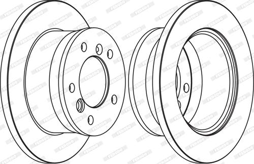 Ferodo FCR229A - Тормозной диск autospares.lv