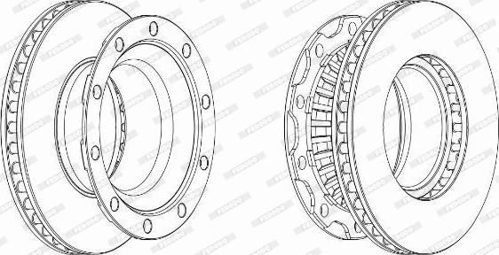 Ferodo FCR222A - Тормозной диск autospares.lv