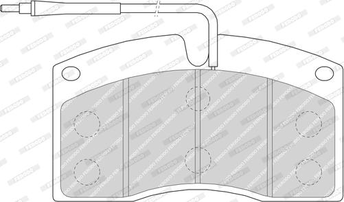 Ferodo FCV624 - Тормозные колодки, дисковые, комплект autospares.lv