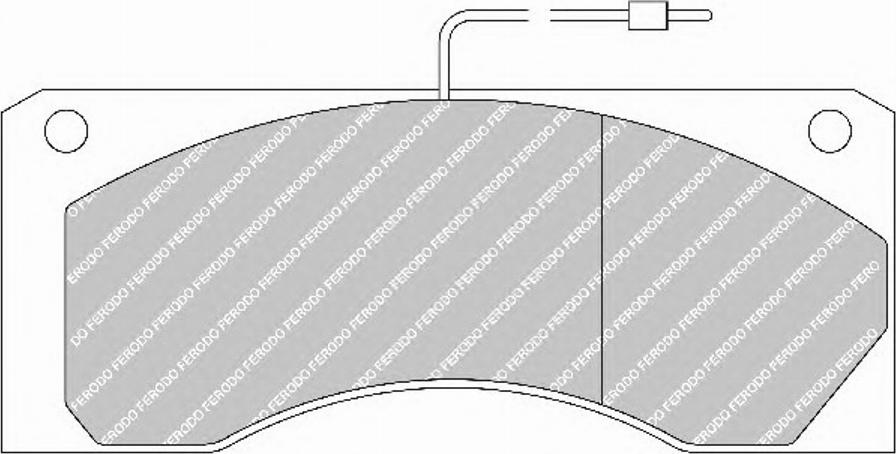 Ferodo FCV753 - Тормозные колодки, дисковые, комплект autospares.lv