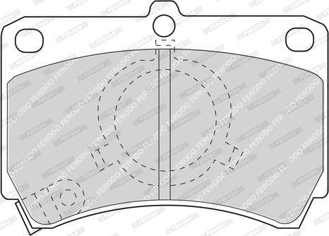 Ferodo FDB993 - Тормозные колодки, дисковые, комплект autospares.lv