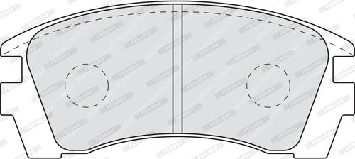 Ferodo FDB940 - Тормозные колодки, дисковые, комплект autospares.lv