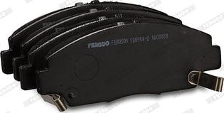 Ferodo FDB904-D - Тормозные колодки, дисковые, комплект autospares.lv