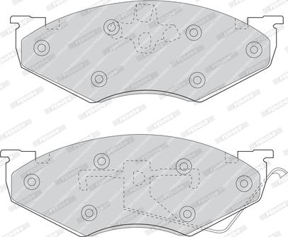 Ferodo FDB927 - Тормозные колодки, дисковые, комплект autospares.lv