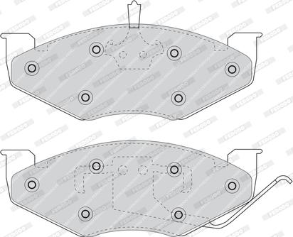 Ferodo FDB978 - Тормозные колодки, дисковые, комплект autospares.lv