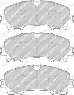 Ferodo FDB4998 - Тормозные колодки, дисковые, комплект autospares.lv