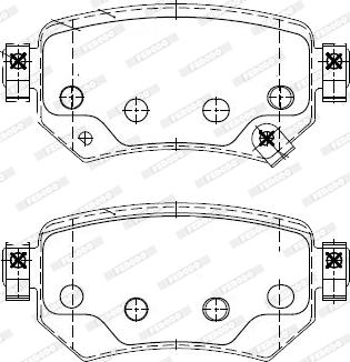 Ferodo FDB4944-D - Тормозные колодки, дисковые, комплект autospares.lv