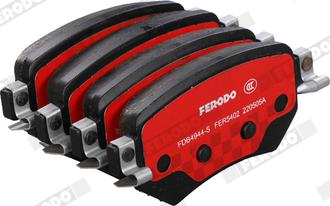 Ferodo FDB4944-S - Тормозные колодки, дисковые, комплект autospares.lv