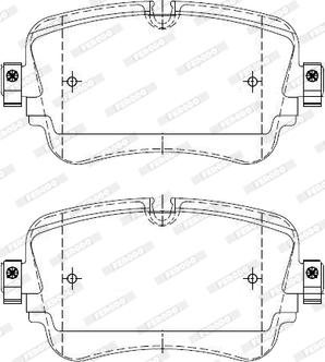 Ferodo FDB4960-D - Тормозные колодки, дисковые, комплект autospares.lv