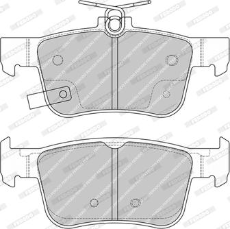 Ferodo FDB4962-D - Тормозные колодки, дисковые, комплект autospares.lv