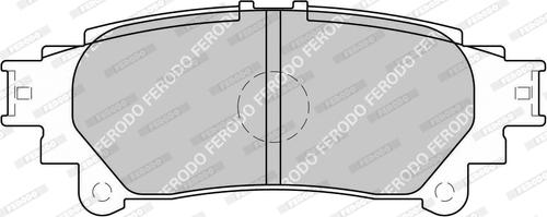 Ferodo FDB4902-D - Тормозные колодки, дисковые, комплект autospares.lv