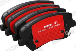 Ferodo FDB4916-S - Тормозные колодки, дисковые, комплект autospares.lv