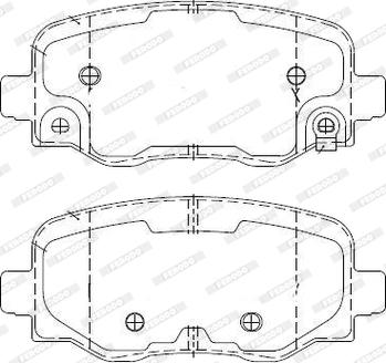 Ferodo FDB4925-D - Тормозные колодки, дисковые, комплект autospares.lv