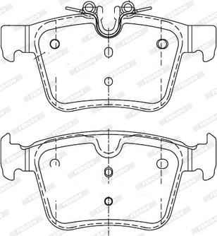 Ferodo FDB4927-D - Тормозные колодки, дисковые, комплект autospares.lv