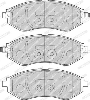 Ferodo FDB4971 - Тормозные колодки, дисковые, комплект autospares.lv