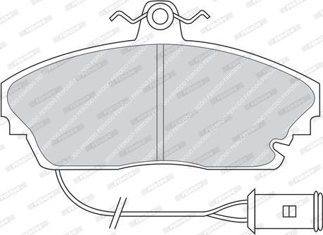 Ferodo FDB445 - Тормозные колодки, дисковые, комплект autospares.lv