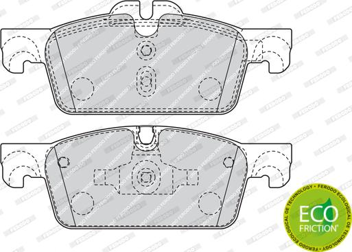 Ferodo FDB4405 - Тормозные колодки, дисковые, комплект autospares.lv