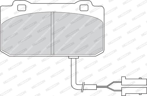 Ferodo FDB441 - Тормозные колодки, дисковые, комплект autospares.lv