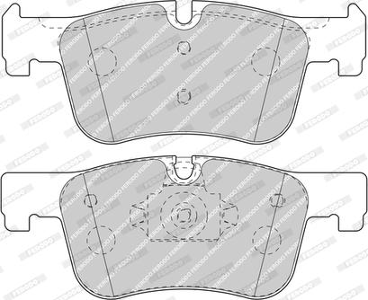 Ferodo FDB4489-D - Тормозные колодки, дисковые, комплект autospares.lv