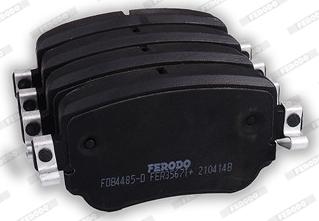 Ferodo FDB4485-D - Тормозные колодки, дисковые, комплект autospares.lv