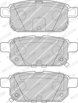 Ferodo FDB4430-D - Тормозные колодки, дисковые, комплект autospares.lv